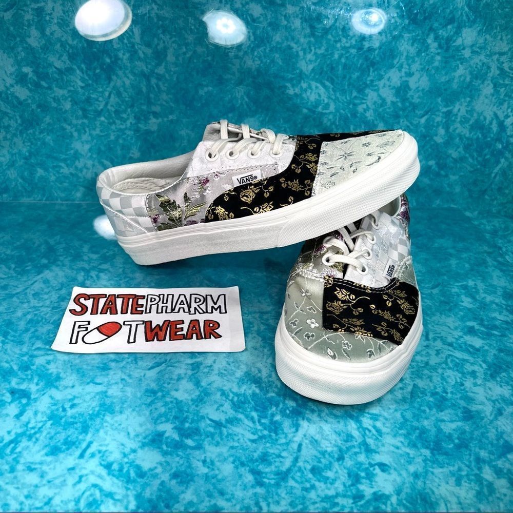 Vans Era ‘Floral Patchwork’ Women’s Low Top Cute Shoes